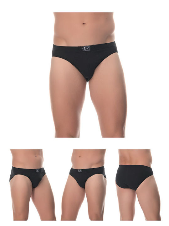 Lido Underwear 110 Ανδρικά Σλιπ Μαύρα 4Pack