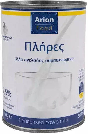 Arion Food Βιολογικό Γάλα Εβαπορέ 410gr