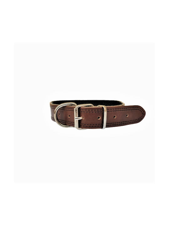 ByLeather Κολάρο Σκύλου Δερμάτινο σε Καφέ χρώμα Small 60cm