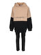 Kinder-Set mit Leggings Winter 2Stück Beige