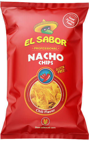 El Sabor Nachos με Γεύση Chilli Χωρίς Γλουτένη 425gr