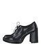 Women's Synthetic Leather Oxford Shoes Black