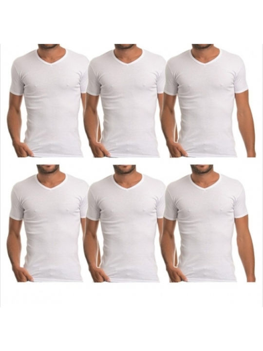 Onurel Herren Unterhemden in Weiß Farbe 6Packung