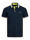 Jack & Jones Bluza Bărbătească cu Mânecă Scurtă Polo Marina