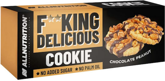 AllNutrition Biscuiți Proteine Cu chipsuri Ciocolată și alune Fără Zahăr 1buc 128gr