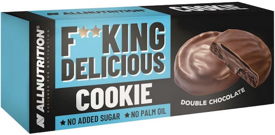 AllNutrition Μπισκότα Πρωτεΐνης με Επικάλυψη & Γέμιση Double Chocolate 128gr