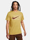Nike Men's Athletic T-shirt Short Sleeve Gold