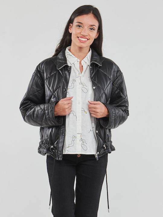 Oakwood Women's Short Puffer Jacket for Winter Black 64373-0501