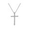 Women's White Gold Cross 18K with Chain