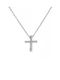 Women's White Gold Cross 18K with Chain