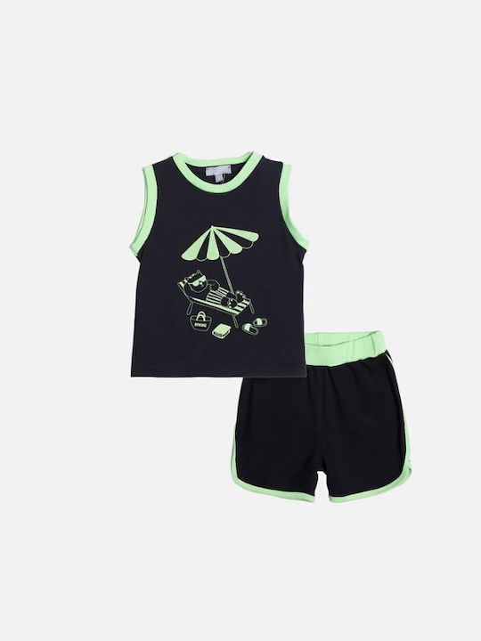 Fun Strike Kids Set with Shorts Summer 2pcs Navy Blue