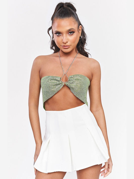 Decoro Γυναικείο Crop Top Πράσινο