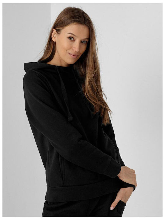 Women's Sweatshirt Hooded Black