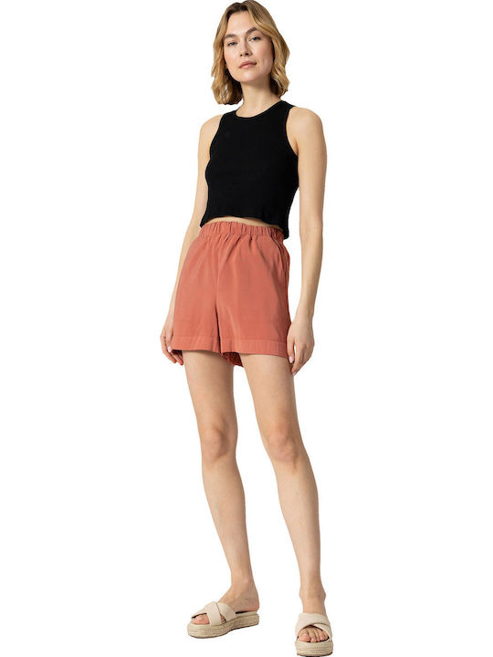 Tiffosi Women's High Waist Shorts Orange