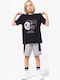 Kids' Set with Shorts Summer 2pcs Black
