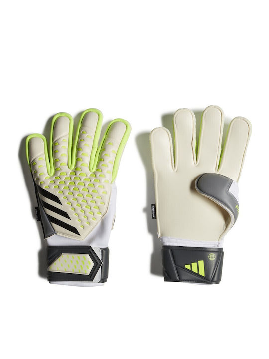 adidas Predator Match Fingersave Γάντια Τερματοφύλακα Ενηλίκων Λευκά