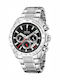 Festina Мъжки Часовник 44.5мм На Батерия Със Сребърна Метална Гривна