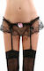 Soiemio Garters with Lace Black