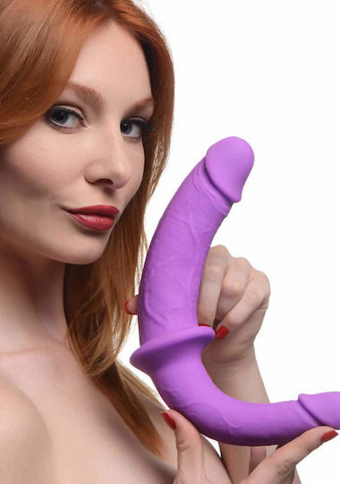 XR Trägerlos Strap On mit Dildo in Lila Farbe