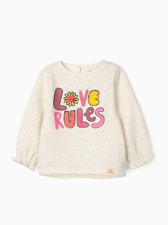 Zippy Kids Fleece Sweatshirt Beige