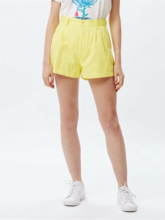 Obey Women's High-waisted Shorts Yellow