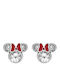 Minnie Mouse Disney Hypoallergenic Kids Earrings Studs with Stones Silver