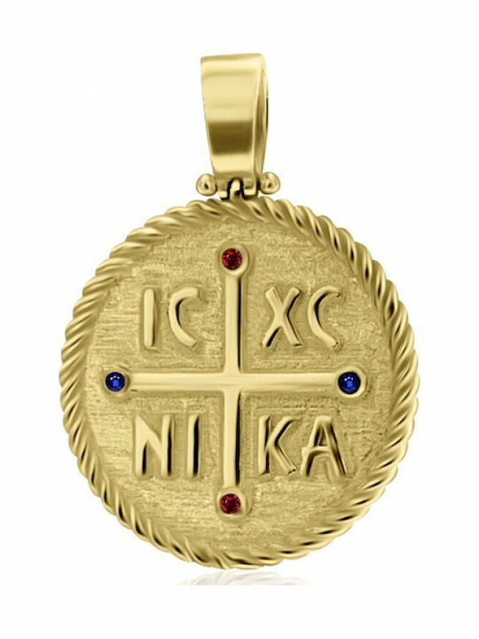 Chrilia Pendant Kids Talisman Konstantinato made of Gold 14K ME2097