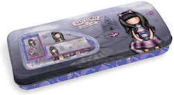 Santoro CHESHIRE CAT Pencil Case Metal with 1 Compartment Lilac