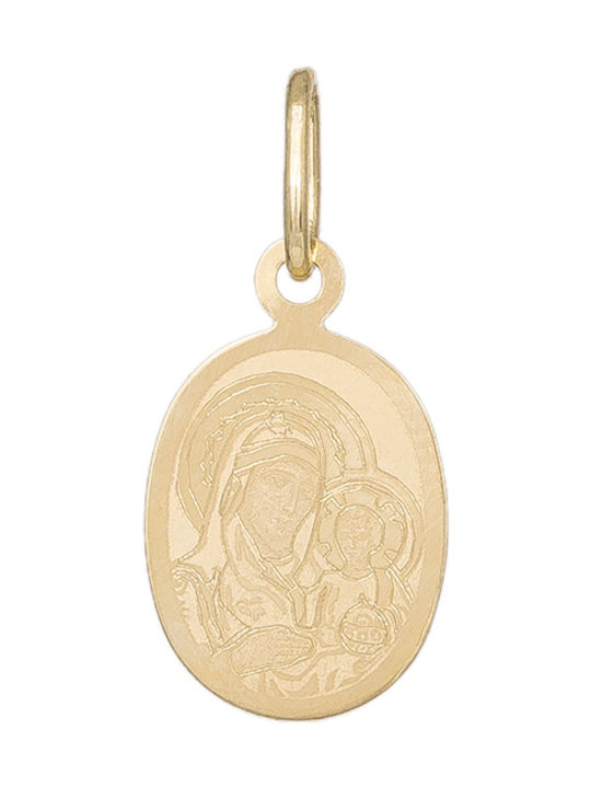 Pendant Kids Talisman with Virgin Mary from Gold 14K 027652