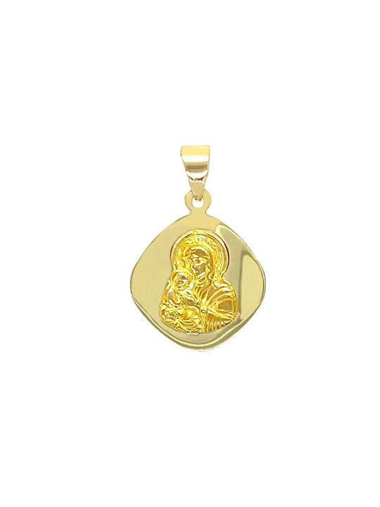 Pendant Kids Talisman with Virgin Mary from Gold 14K FL1123