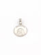 Anhänger Kinder Amulett mit der Jungfrau Maria aus Weißgold 14K 104003