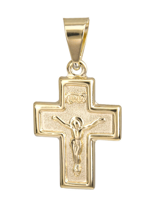 Anhänger Kinder Amulett mit Jesus Christus aus Gold 14K 023054