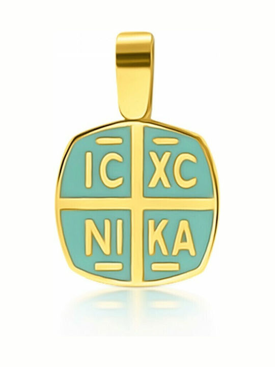 Chrilia Pendant Kids Talisman Konstantinato made of Gold 9K ME2261