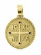 Chrilia Pendant Kids Talisman Konstantinato made of Gold 14K ME2095