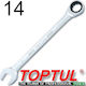 Toptul Germano-polygon Inel cu clichet 14mm 1buc