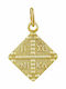 Kiriakos Gofas Pendant Kids Talisman Double Sided Konstantinato made of Gold 14K KN305