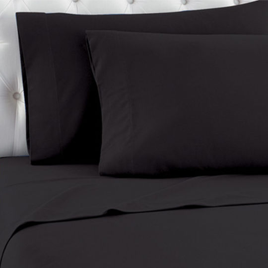 TnS Cearșaf Single 160x250cm. Negru
