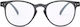Nordic Vision Mjolby Reading Glasses +1.50 In Gray Color