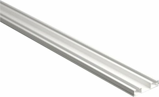 Dublu Șină din Aluminiu în Culoare Alb 240εκ. 2240 Dublu Șină din Aluminiu în Culoare Alb 240εκ. 2240