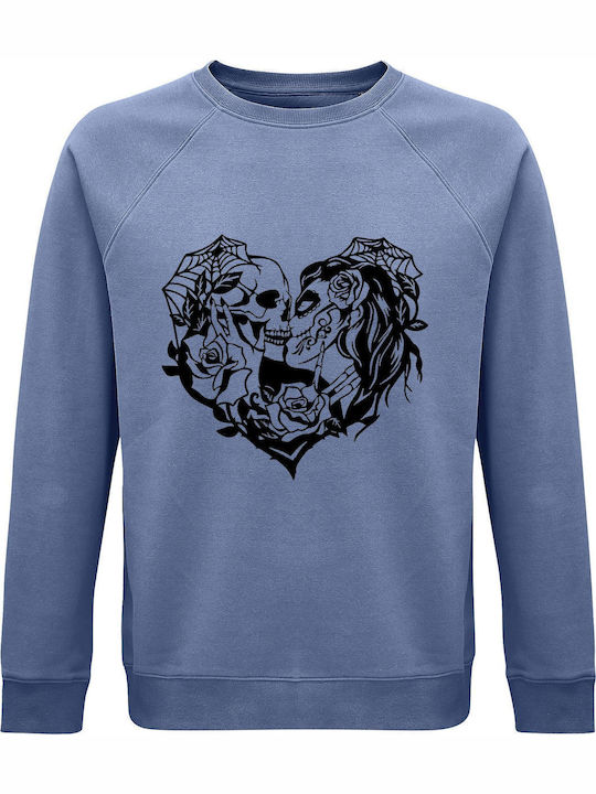 Skull Sweatshirt Blau