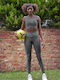 Frauen Leggings Khaki