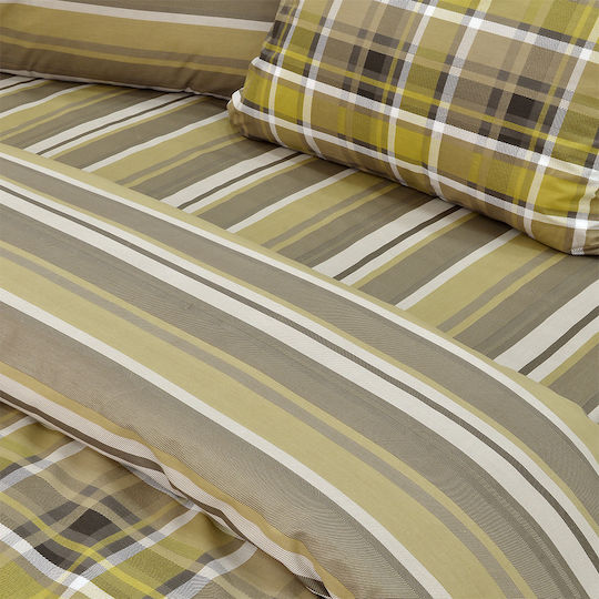 Lino Home Revon Сет Калъфки за Възглавници с корица за плик Мед 50x70см.