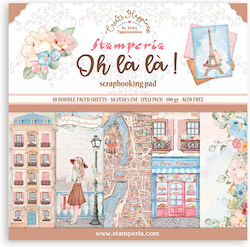Stamperia Oh La La Foi Scrapbooking 10 foi 10buc