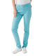 Damen Stoff Hose Push-up in Schlanker Passform Hellblau