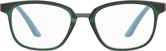 Nordic Vision Очила за четене +3.50 в Зелен цвят
