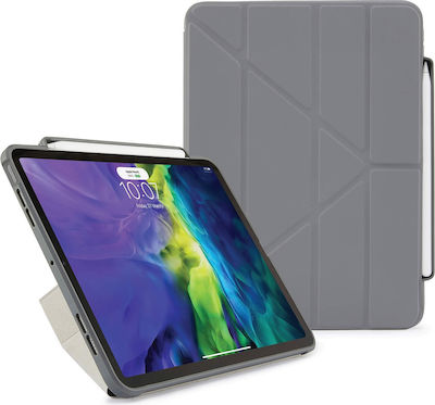 Pipetto Origami Flip Cover Σιλικόνης Γκρι ( iPad Air )
