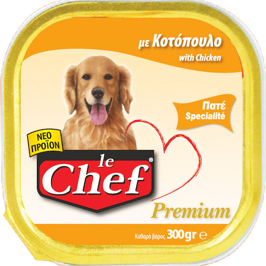 Le Chef Υγρή Τροφή Σκύλων σε Κονσέρβα με Κοτόπουλο 300gr