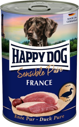 Happy Dog Grainfree Wet Food Dogs in Cans with Meat, Duck and Liver Grain-Free 400gr