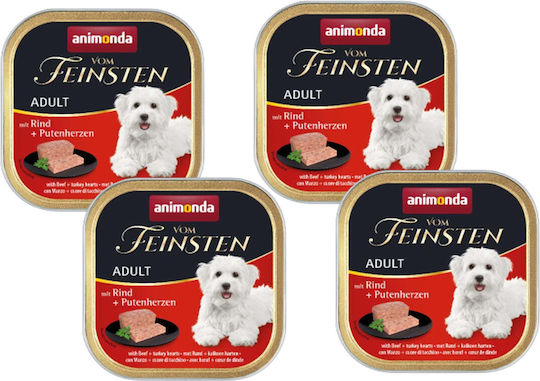 Animonda Vom Feinsten Classic Hrană Umedă pentru Câini Seniori în Conservă cu Carne de vită, Curcan, Carne, Pui și Carne de porc 4x150gr