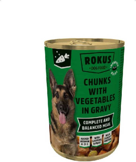 Rokus Nassfutter Hunde in Dose mit Gemüse 1240gr